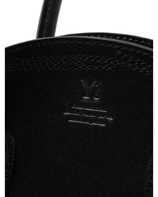 Y's Yohji Yamamoto Black Leather Cross Body Bag
