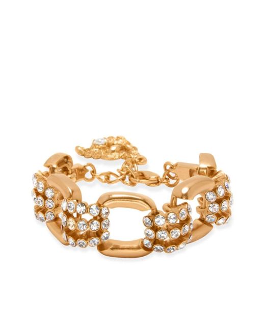 Bracelet à ornements en cristal Oscar de la Renta en coloris Metallic
