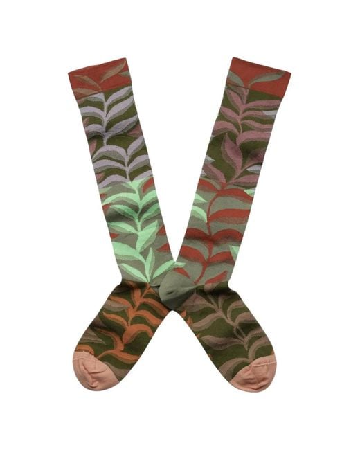 Bonne Maison Green Papillons De Nuit Socks