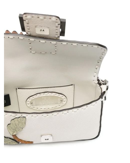 Fendi Baguette Kleine Shopper in het White