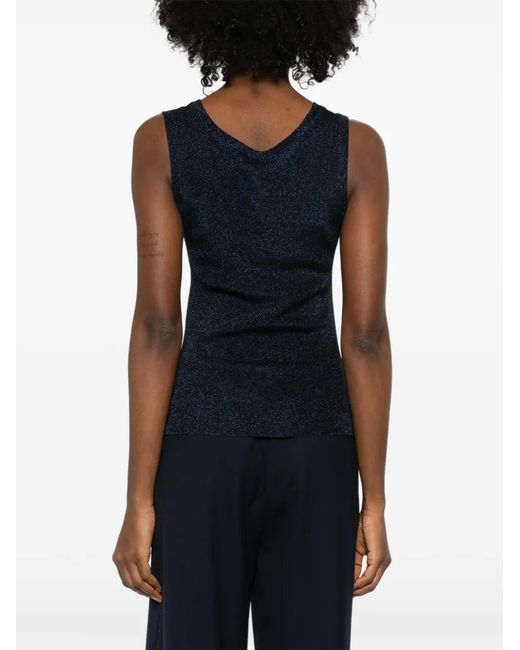 Fabiana Filippi Black Sleeveless Top