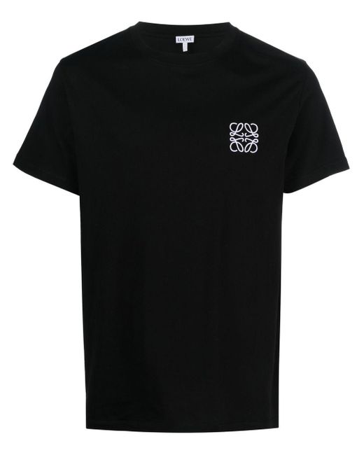Loewe T-shirt Met Borduurwerk in het Black voor heren