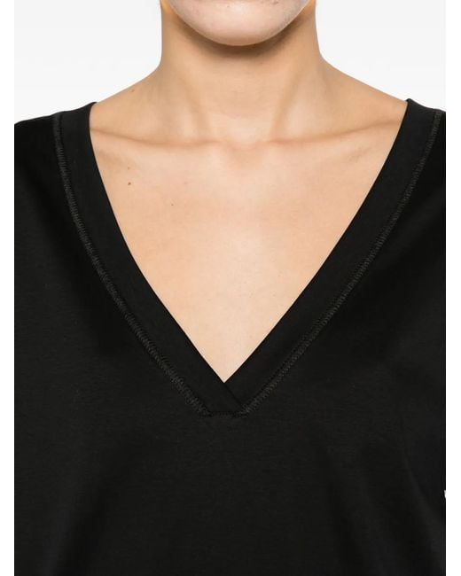 IRO Black V-Neck T-Shirt