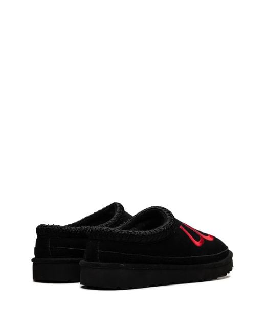 Ugg Black Tasman Logo /Samba" Slippers for men