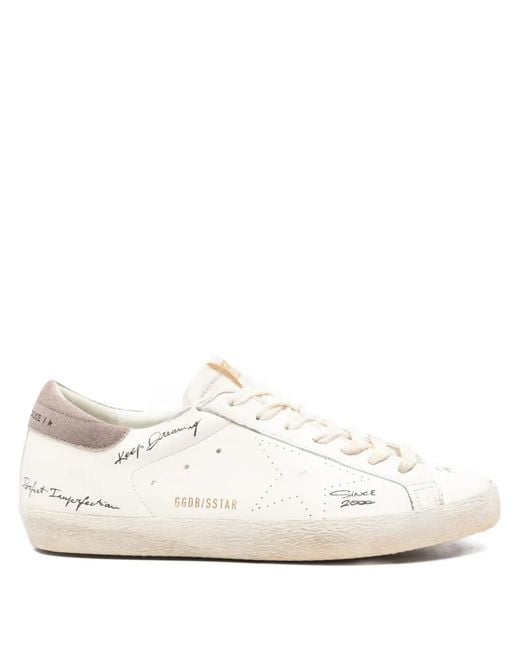 Golden Goose Deluxe Brand White Super-Star Sneakers for men