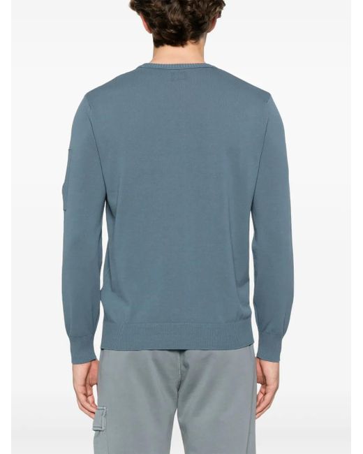C P Company Blue Lens-Detail Sweater for men