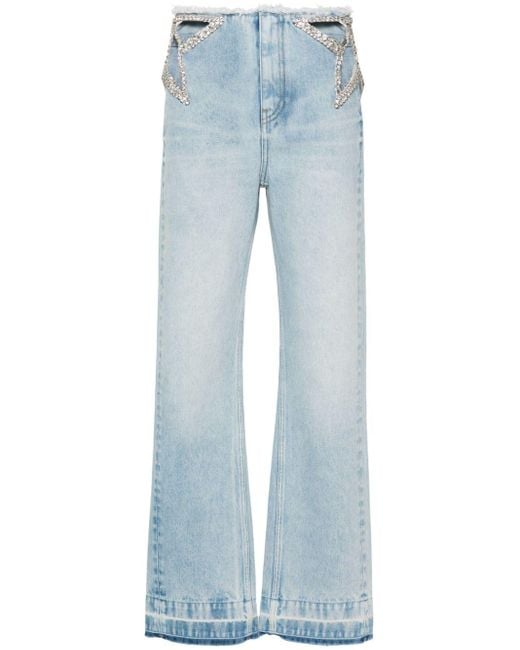 Stella McCartney Blue Star Cut-Out Jeans