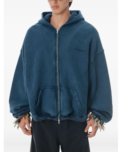 Alexander Wang ジップアップ パーカー Blue