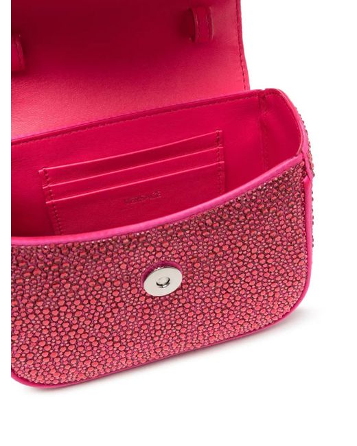 Versace Pink La Medusa Crystal-Embellished Mini Bag