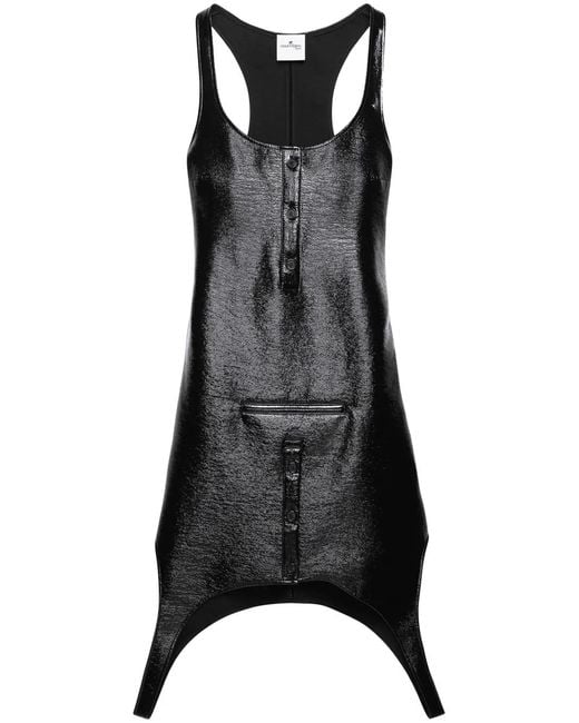 Courreges Black Reversed Dress