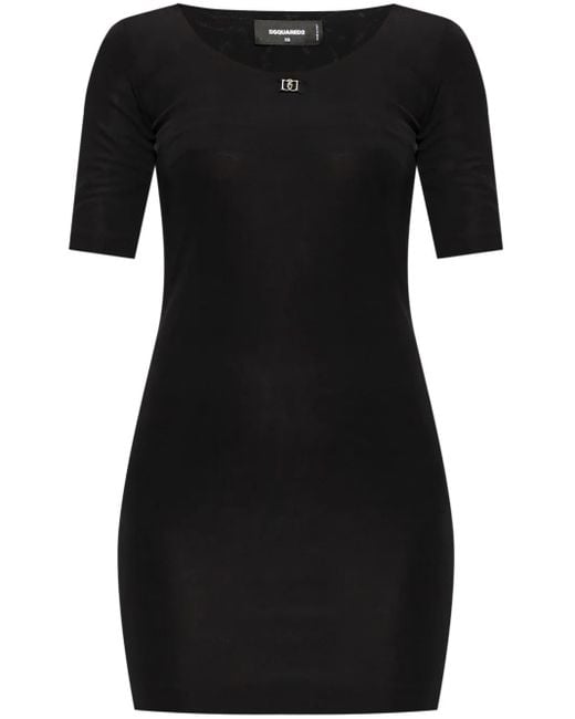 DSquared² Black Short Dresses