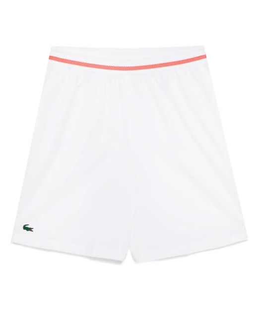Shorts Con Applicazione Logo di Lacoste in White da Uomo