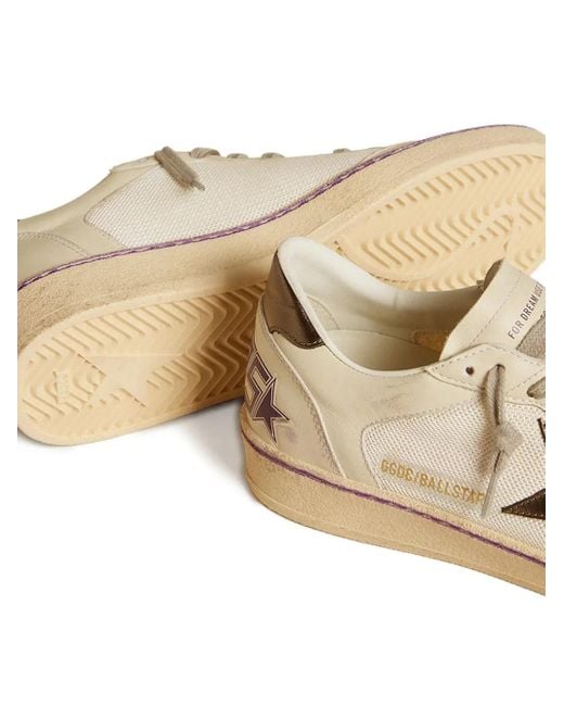 Golden Goose Deluxe Brand Brown Ball Star Lace-Up Sneakers
