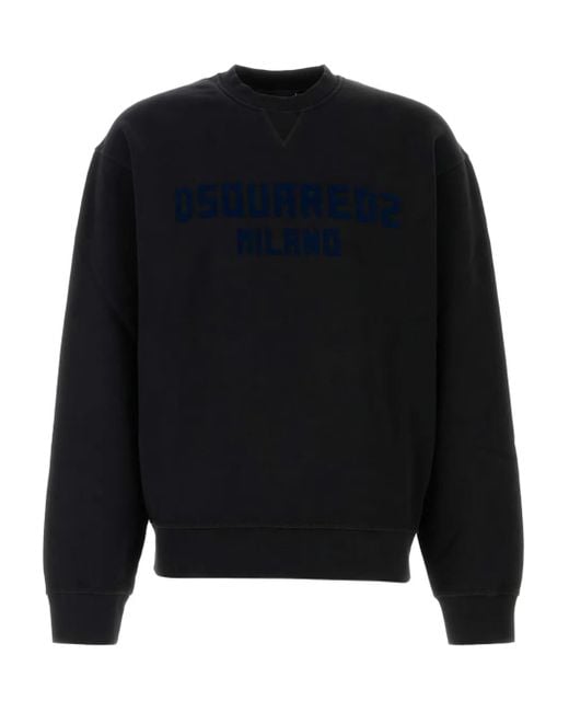 DSquared² Just Right Milano Sweater Met Ronde Hals in het Blue voor heren