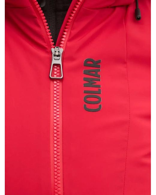 Colmar Ski-Jack Met Capuchon En Rits in het Red