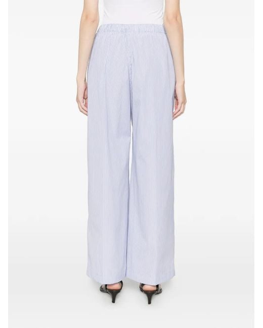 Aspesi White Striped Trousers