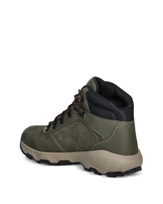 Columbia Brown Newton Wander Logo-Embossed Boots for men