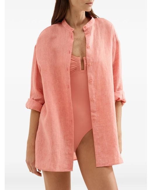 Eres Pink Exact Linen Shirt