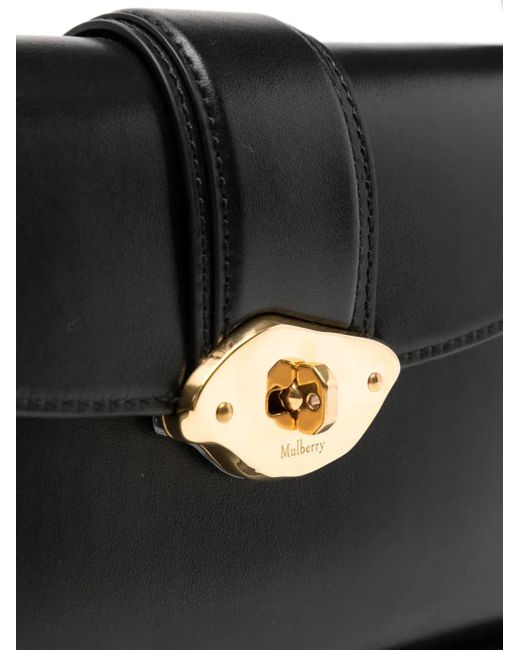 Mulberry Black Small Lana Leather Shoulder Bag