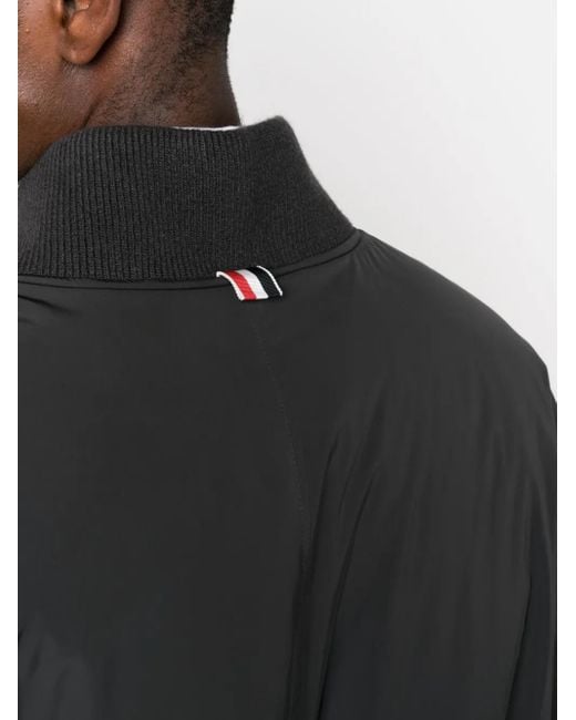 メンズ Thom Browne 4bar ボンバージャケット Black
