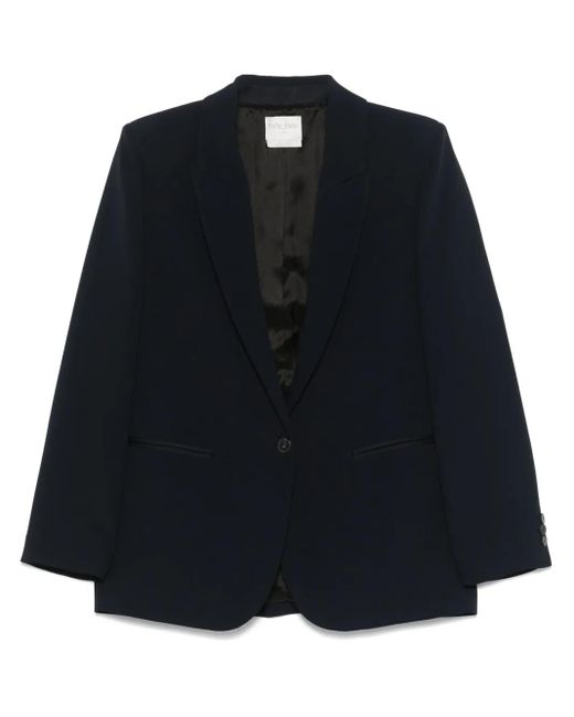 Forte_forte Blue Single-Breasted Blazer Jacket