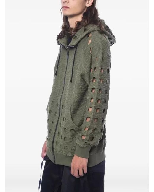 Nicolo' Beretta Green Zip-Up Hoodie for men