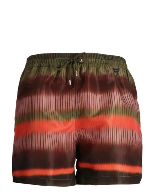 Short De Bain À Rayures Paul Smith pour homme en coloris Red
