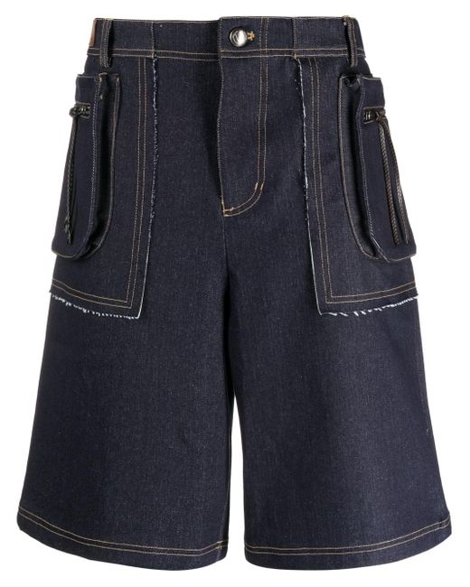 ANDERSSON BELL Denim Cargo Shorts in Blue for Men | Lyst UK