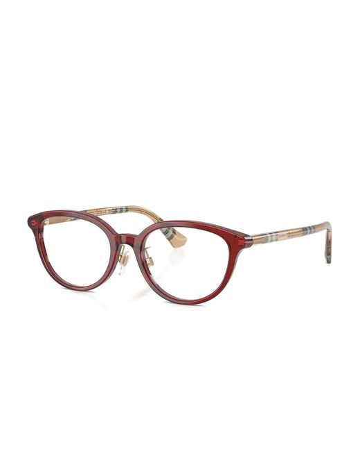 Burberry Brown Round-Frame Glasses