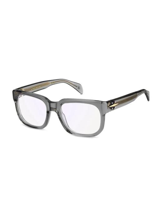 David Beckham Blue Square-Frame Glasses for men