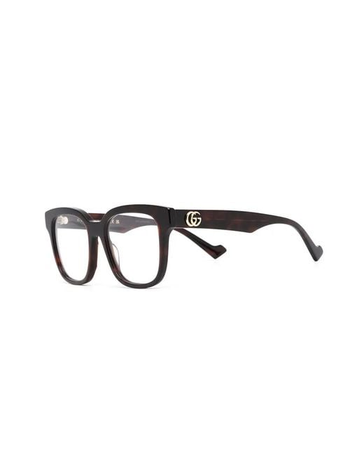 Gucci Black Square-Frame Optical Glasses