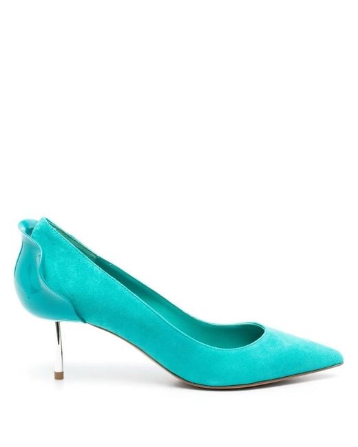 Le Silla Blue Petalo 70Mm Pumps