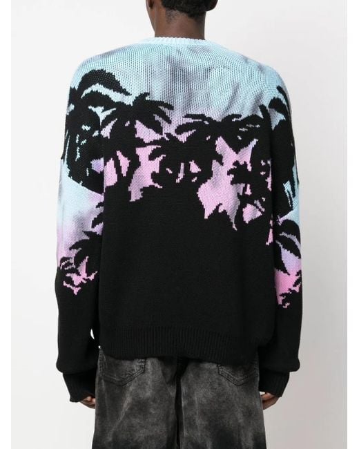DSquared² Black Printed Sweater for men