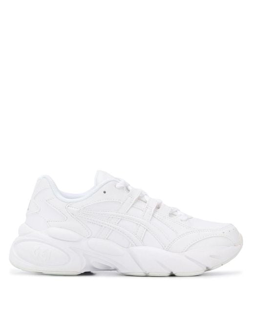 Asics Chunky Low Top Sneakers in White | Lyst