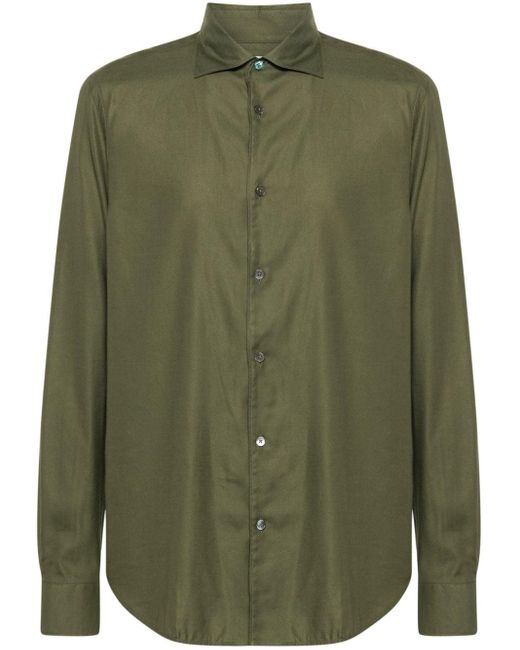 Camisa texturizada con botones Paul Smith de hombre de color Green
