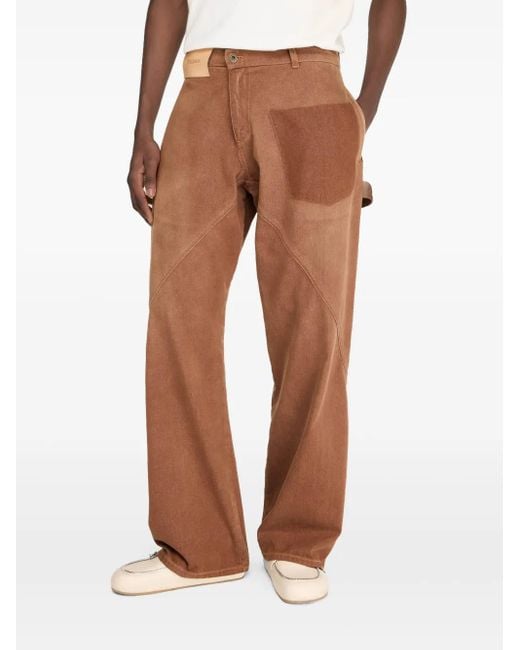 J.W. Anderson Brown Twisted Workwear Jeans