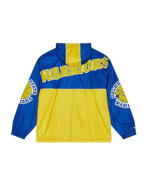 Mitchell & Ness Blue Golden State Warriors Team 2.0 Windbreaker for men
