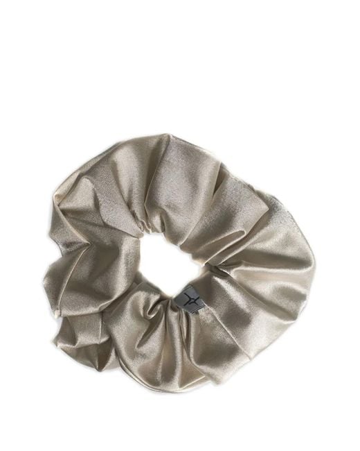 SPARK LE MONDE Metallic Logo-Detail Scrunchie