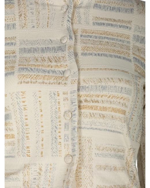 Devon Windsor Natural Fringed-Trim Jacket