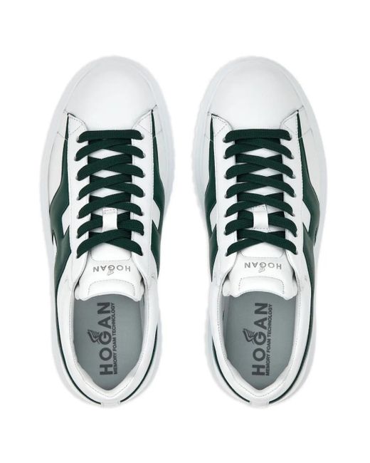 Hogan H-Stripes Sneakers in Green für Herren