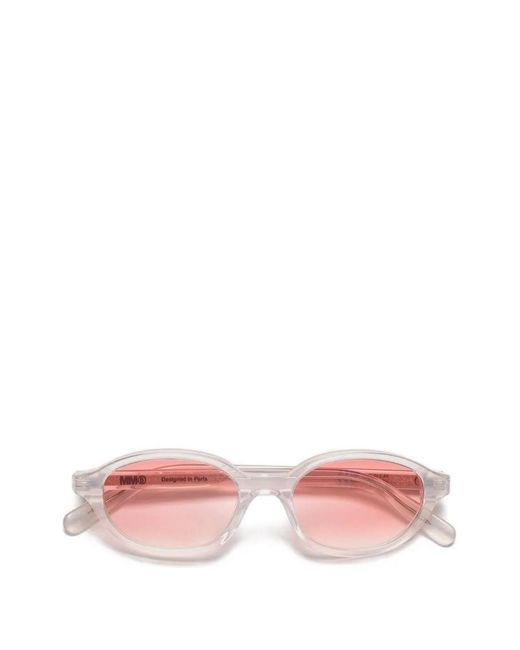 MM6 by Maison Margiela Pink Oval-Frame Sunglasses