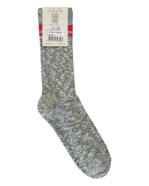 Holubar Gray Marl-Knit Socks for men