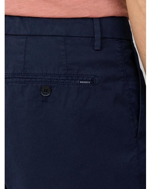 Hackett Blue Kensington Slim-Fit Cotton Chino Shorts for men