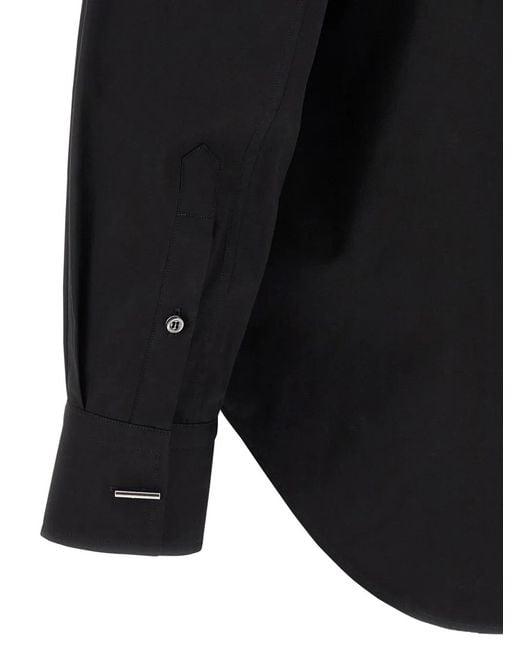 McQueen Blue Logo Embroidery Shirt for men