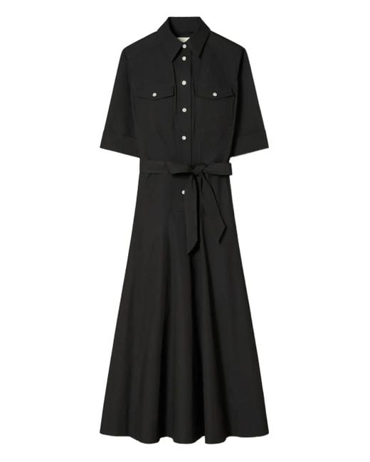 Tory Burch ベルテッド ドレス Black