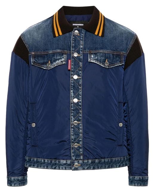 メンズ DSquared² ボンバージャケット Blue