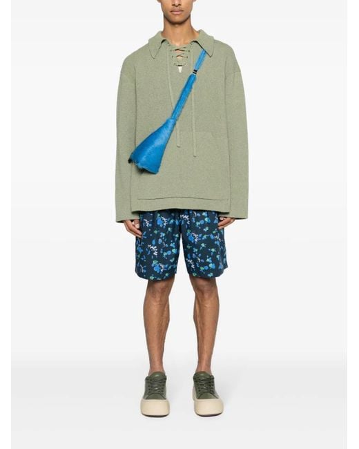 Marni Blue Printed Shorts for men