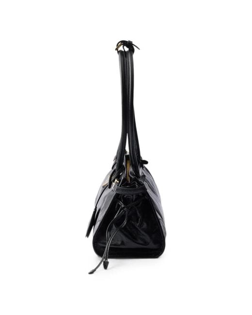 Prada Black Bonnie Leather Shoulder Bag