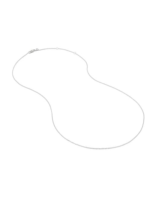 Monica Vinader White 14Kt Super Fine Chain Necklace
