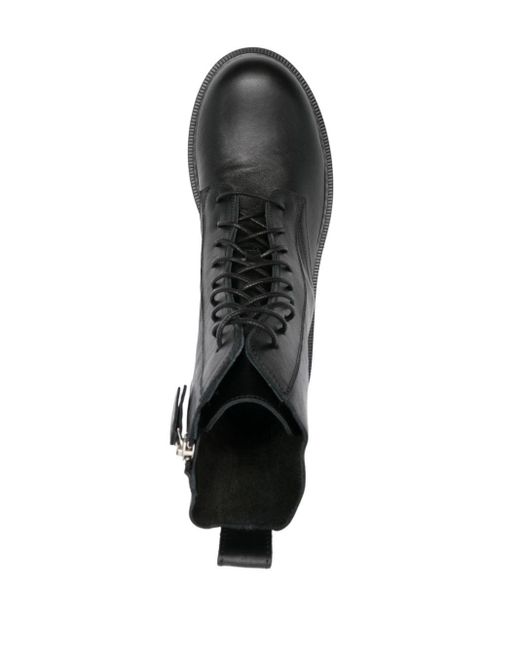Vic Matié Black Leather Ankle Boots for men